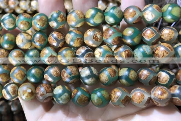 CAA3915 15 inches 10mm round tibetan agate beads wholesale