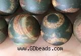 CAA3926 15 inches 12mm round tibetan agate beads wholesale