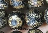 CAA3928 15 inches 12mm round tibetan agate beads wholesale