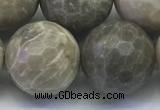 CAA3968 15.5 inches 20mm faceted round chrysanthemum agate beads