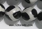 CAA3987 15 inches 10mm round tibetan agate beads wholesale