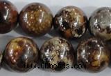 CAA399 15.5 inches 20mm round fire crackle agate beads wholesale