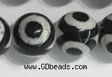 CAA3993 15 inches 12mm round tibetan agate beads wholesale