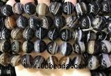 CAA4022 15.5 inches 14mm round line agate beads wholesale