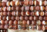 CAA4028 15.5 inches 10mm round line agate beads wholesale