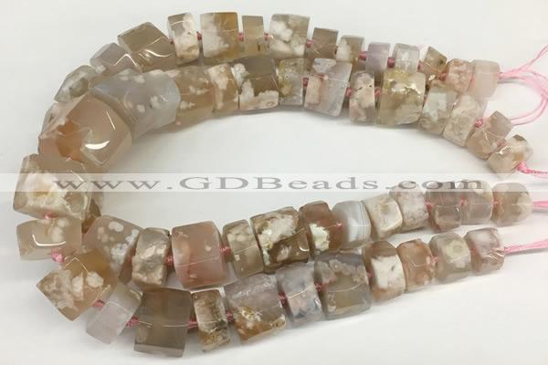 CAA4050 15.5 inches 10*15mm - 18*25mm nuggets sakura agate beads