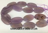 CAA4062 15.5 inches 30*50mm oval purple agate gemstone beads