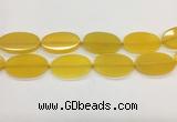 CAA4064 15.5 inches 30*50mm oval yellow agate gemstone beads