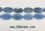 CAA4066 15.5 inches 30*50mm oval blue agate gemstone beads