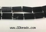 CAA4073 15.5 inches 30*50mm rectangle black agate gemstone beads