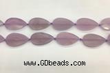 CAA4076 15.5 inches 30*50mm flat teardrop purple agate gemstone beads