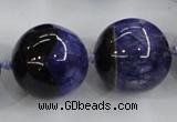 CAA408 15.5 inches 24mm round agate druzy geode gemstone beads