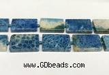 CAA4085 15.5 inches 25*40mm rectangle chrysanthemum agate beads