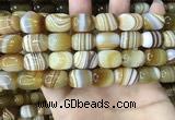 CAA4153 15.5 inches 12*16mm drum line agate beads wholesale