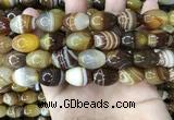 CAA4161 15.5 inches 13*18mm rice line agate beads wholesale