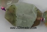 CAA420 15.5 inches 30*40mm faceted oval agate druzy geode beads