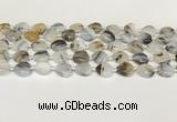 CAA4386 15.5 inches 12mm heart Montana agate beads