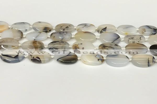 CAA4388 15.5 inches 15*20mm oval Montana agate beads