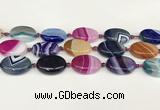 CAA4416 15.5 inches 18*25mm oval agate druzy geode beads