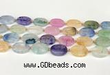 CAA4425 15.5 inches 15*20mm oval agate druzy geode beads