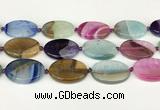 CAA4433 15.5 inches 25*35mm oval agate druzy geode beads