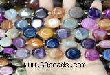 CAA4462 15.5 inches 12*16mm oval dragon veins agate beads