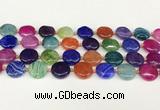 CAA4491 15.5 inches 18mm flat round dragon veins agate beads