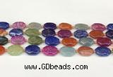 CAA4494 15.5 inches 13*18mm octagonal dragon veins agate beads