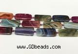 CAA4507 15.5 inches 20*40mm rectangle dragon veins agate beads