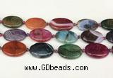 CAA4515 15.5 inches 22*30mm oval dragon veins agate beads