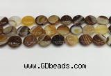 CAA4604 15.5 inches 16mm flat round banded agate beads wholesale