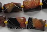 CAA466 15.5 inches 16*16*20mm pyramid agate druzy geode beads