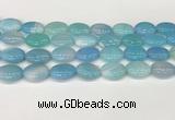 CAA4665 15.5 inches 13*18mm oval banded agate beads wholesale