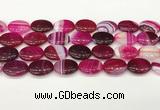 CAA4671 15.5 inches 15*20mm oval banded agate beads wholesale