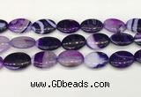 CAA4678 15.5 inches 18*25mm oval banded agate beads wholesale