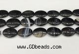 CAA4683 15.5 inches 18*25mm oval banded agate beads wholesale