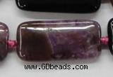 CAA474 15.5 inches 20*40mm rectangle agate druzy geode beads