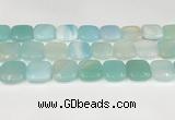 CAA4769 15.5 inches 20*20mm square banded agate beads wholesale