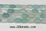 CAA4809 15.5 inches 13*18mm rectangle banded agate beads wholesale