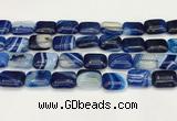 CAA4810 15.5 inches 13*18mm rectangle banded agate beads wholesale