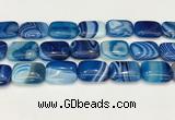 CAA4826 15.5 inches 18*25mm rectangle banded agate beads wholesale