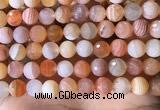 CAA4857 15.5 inches 10mm faceted round botswana agate beads