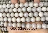 CAA4930 15.5 inches 10mm round grey agate beads wholesale