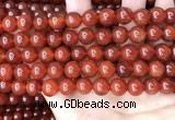 CAA4949 15.5 inches 10mm round red agate beads wholesale