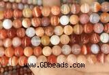 CAA5002 15.5 inches 8mm round red botswana agate beads wholesale