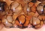 CAA5056 15.5 inches 8mm round dragon veins agate beads wholesale