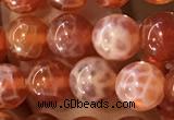 CAA5071 15.5 inches 6mm round red dragon veins agate beads