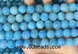 CAA5145 15.5 inches 12mm round dragon veins agate beads wholesale