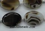 CAA531 15.5 inches 22*30mm oval madagascar agate gemstone beads