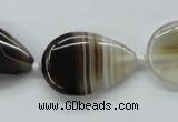 CAA533 15.5 inches 20*30mm flat teardrop madagascar agate beads